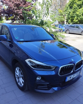 BMW X2 cena 93550 przebieg: 52000, rok produkcji 2018 z Wrocław małe 742